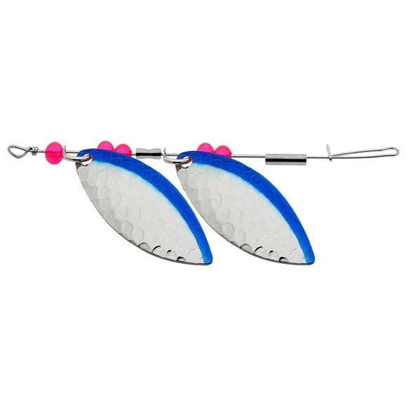 Gibbs G-0062-175HNBS Filet de saule double en ligne, 1-3/4", jambon nickel Nblue Stripe avec perles rouges