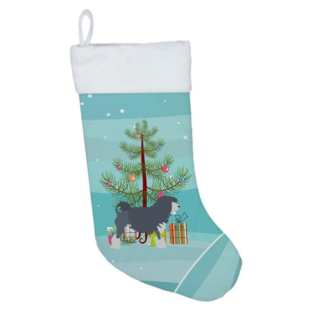 Carolines Treasures BB2953CS Lowchen Merry Christmas Tree Christmas Stocking