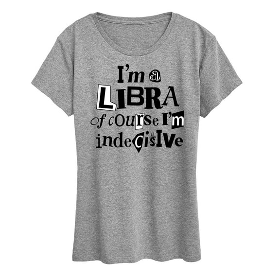 Instant Message - Libra Indecisive - Women's Short Sleeve Graphic T-Shirt
