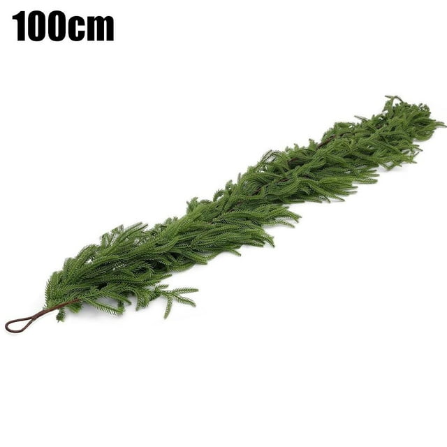 SharkTRUE Christmas Rattan Simulation Pine Needle Plant Decoration Ornament Door Holiday Hanging
