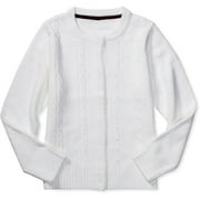 George - Girls' Cable Crew Cardigan