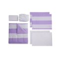 thumbnail image 5 of (2 pack) Your Zone 7-Piece Purple Stripe Bed in a Bag, Full, 5 of 6