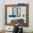 thumbnail image 4 of Modway Miroir Dylan en Noyer, 4 of 5