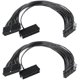 thumbnail image 1 of 2 pcs Dual Power Supply Adapter PSU Extension Cables, 24 18 AWG Pins, Used for Mining Gaming Motherboard ATX, 1 of 5