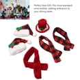 thumbnail image 4 of Sombrero Botella de vino de Navidad Gorro de punto Conjunto de bufanda Pequeño Algodón de nailon Lavable Reutilizable Decoración de regalo de Navidad de Papá Noel para fiesta ANGGREK Otros, 4 of 8