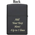 thumbnail image 4 of Zippo Lighter - Personalized Custom Message Engrave on Back for Billiards 8-Ball Pool (Black 28432), 4 of 7