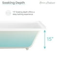 thumbnail image 4 of Voltaire 48" x 32" Right-Hand Drain Alcove Bathtub, 4 of 13