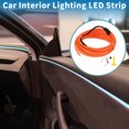 thumbnail image 2 of Unique Bargains 3 Meter EL Wire Cable LED Glow String Light Car Lighting Strip Flexible Neon Light for Car Decoration Wiring Driver(12v) Orange, 2 of 7