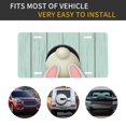 thumbnail image 5 of Kdxio White Bunny Bottom And Easter Eggs License Plate Car Front License Plate Car Decoration Car Accessories Front Tag Plate Standard Size, 5 of 8