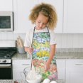 thumbnail image 4 of Pioneer Flower Floral Print Pattern Kids Aprons for Girls and Boys,Adjustable Neck Strap Toddler Aprons for Kids Cooking Baking, 4 of 7