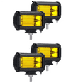 thumbnail image 5 of 4X 5 Inch 72W LED Work Lights Waterproof Off Road Pod Fog Yellow Lamps for Trucks ATV UTV Boat Golf Cart, 5 of 10