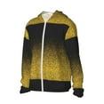 thumbnail image 2 of Balery Gold Glitter Gradient Men's Women's UPF 50+ Sun Protection Lightweight Hoodie Performance Long Sleeve Shirt for Fishing Running-X-Large, 2 of 9