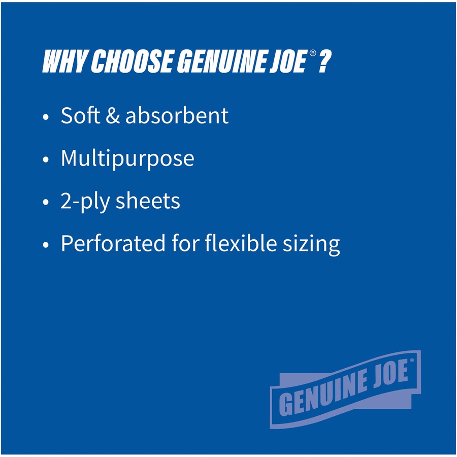 Genuine Joe 2-Ply Paper Towels, 24 Roll Carton photo 7