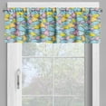 thumbnail image 4 of Ambesonne Fishes Valance & Curtain, Maritime Themed Fauna, 55"x36", Multicolor, 4 of 6