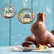 thumbnail image 4 of Injueey Feliz Pascua bendiciones puerta signo colgante exterior borde liso decoración guirnalda placa ligera fiesta Kits de decoración para fiestas Bienvenida a la primavera, 4 of 6