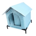 thumbnail image 1 of Maison pour Chat Extérieure, Abri Isolé Imperméable et Résistant pour Chat Sauvage en Hiver, Maison Surélevée pour Chat Sauvage, Abri pour Chats Errants Intérieur Extérieur, Chiens, 1 of 7
