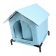 thumbnail image 5 of Refugio Aislado Para Gatos, Casa Para Gatos Al Aire Libre Resistente A La Intemperie Con Techo Impermeable, Estilo Tienda De Campaña Cerrada, Protección Para Gatos Callejeros, 5 of 7