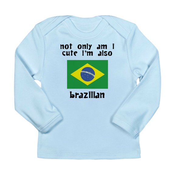 CafePress - Cute And Brazilian Long Sleeve T Shirt - Long Sleeve Infant T-Shirt