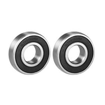 Deep Groove Ball Bearing 6001RS Single Sealed 12mmx28mmx8mm Chrome Steel 2Pcs