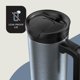 thumbnail image 2 of Contigo Superior 2.0 Taza de viaje de acero inoxidable con asa, tapa a prueba de fugas, aislamiento de doble pared para bebidas frías y calientes, hielo oscuro de 20 oz, ideal para desplazamientos y v, 2 of 5