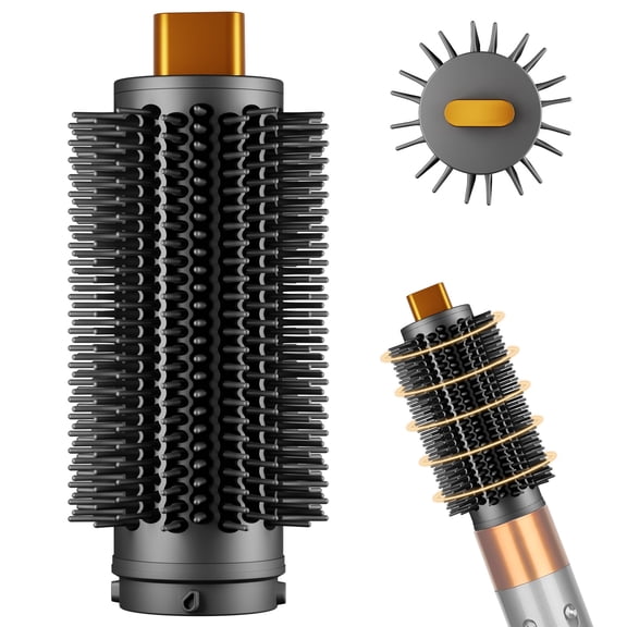 AFDD Round Volumizing Brush Attachments compatible with Dyson Airwrap Bigger Oval Round Brush Attachment Fluff up and Volumize for Styling