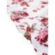 thumbnail image 5 of Vestidos florales INSPIRE CHIC para mujeres con escote cuadrado, vestido midi de verano con volantes y fruncidos en blanco y rosa, 5 of 5