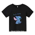 thumbnail image 4 of Lilo Stitch Anime Verano Múltiples Moda Niño Niña Camisetas de Algodón Niños Casual Manga Corta Estampado Patrón Niño Camiseta, 4 of 4