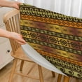 thumbnail image 3 of Indigenous Motifs Round Tablecloth African Ethnic Geometric Prehistoric Table Cover Table Cloth for Indoor Dining, Outdoor Picnic Parties, Camping,Fits for Table 40-44" Inches, 3 of 6