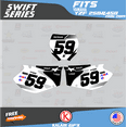thumbnail image 3 of Kalair GFX Graphics Kit for Yamaha YZ250F (2006-2007) Swift Series, 3 of 5