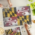 thumbnail image 2 of Lantern Press 1000 Piece Jigsaw Puzzle, Rustic Maryland State Flag, 2 of 5