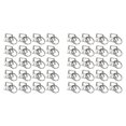 thumbnail image 1 of 40 Piezas de Accesorios para con Anillos para para Correas de Bolsa, Plateado, 1 of 4