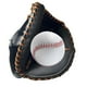 thumbnail image 2 of Guantes de béisbol para receptor, manoplas de béisbol gruesas y con bola de PU de 12,5 pulgadas para softbol Marrón oscuro, 2 of 9