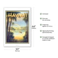 thumbnail image 2 of Rainbow of the Pacific - Hawaii - Vintage Hawaiian Travel Poster by Kerne Erickson - Fine Art Matte Paper Print (Unframed) 30x44in, 2 of 4