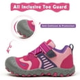 thumbnail image 4 of Mishansha Kids Hiking Shoes Boys Girls Sneakers Tennis Shoes Toddler Slip on Running Sports Gym Red 4 little_kid, 4 of 7