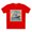 Red, variant on Stamp Shirt, Postage Stamp Shirt