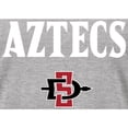 thumbnail image 2 of Women's Ash San Diego State Aztecs Proud Mascot T-Shirt, 2 of 2