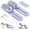 Purple-2 in 1, variant on VENTOPYR 5-in-1 Foldable Pilates Board Kit,Multi-Purpose Pilates Reformer Board for Home