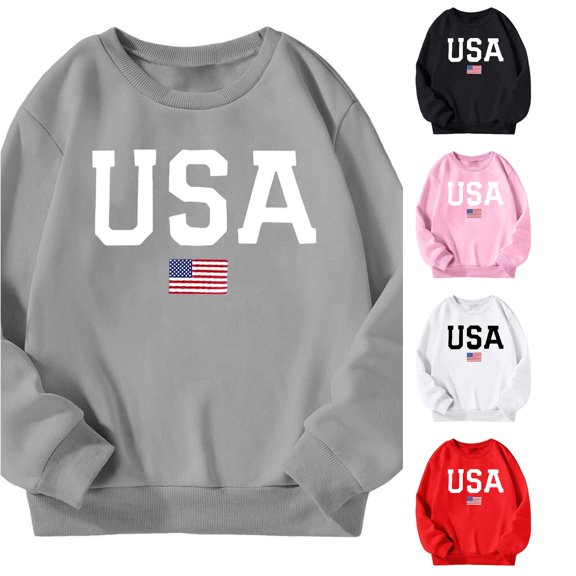 Bigetiay Girls Loose Fit Pullover Hoodie Long Sleeve Warm Outdoor Casual Sweatshirt for Fall Winter 5-6 Years