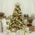 thumbnail image 2 of 30Pcs Glittery Christmas Balls Shatterproof Xmas Tree Balls Ornaments (Gold, 2.36"), 2 of 7