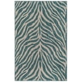 thumbnail image 3 of Unique Loom Outdoor Safari Collection Area Rug - Tsavo (5' 3" x 7' 10" Rectangle Teal/Ivory), 3 of 7