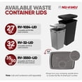 thumbnail image 4 of Rev-A-Shelf Polymer Replacement 35 Qt Gray Trash Bin, 2 Pack, RV-35-13-2, 4 of 11
