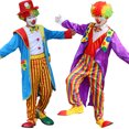 thumbnail image 4 of Disfraz de payaso cónico para hombre, conjunto de payaso para fiesta de Cosplay, Carnaval, variedad, espectáculo, navidad, 4 of 5