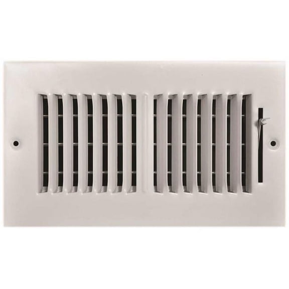 TRUAIRE 2-WAY STEEL WALL / CEILING REGISTER, 16 IN. X 6 IN., WHITE per 3 Each