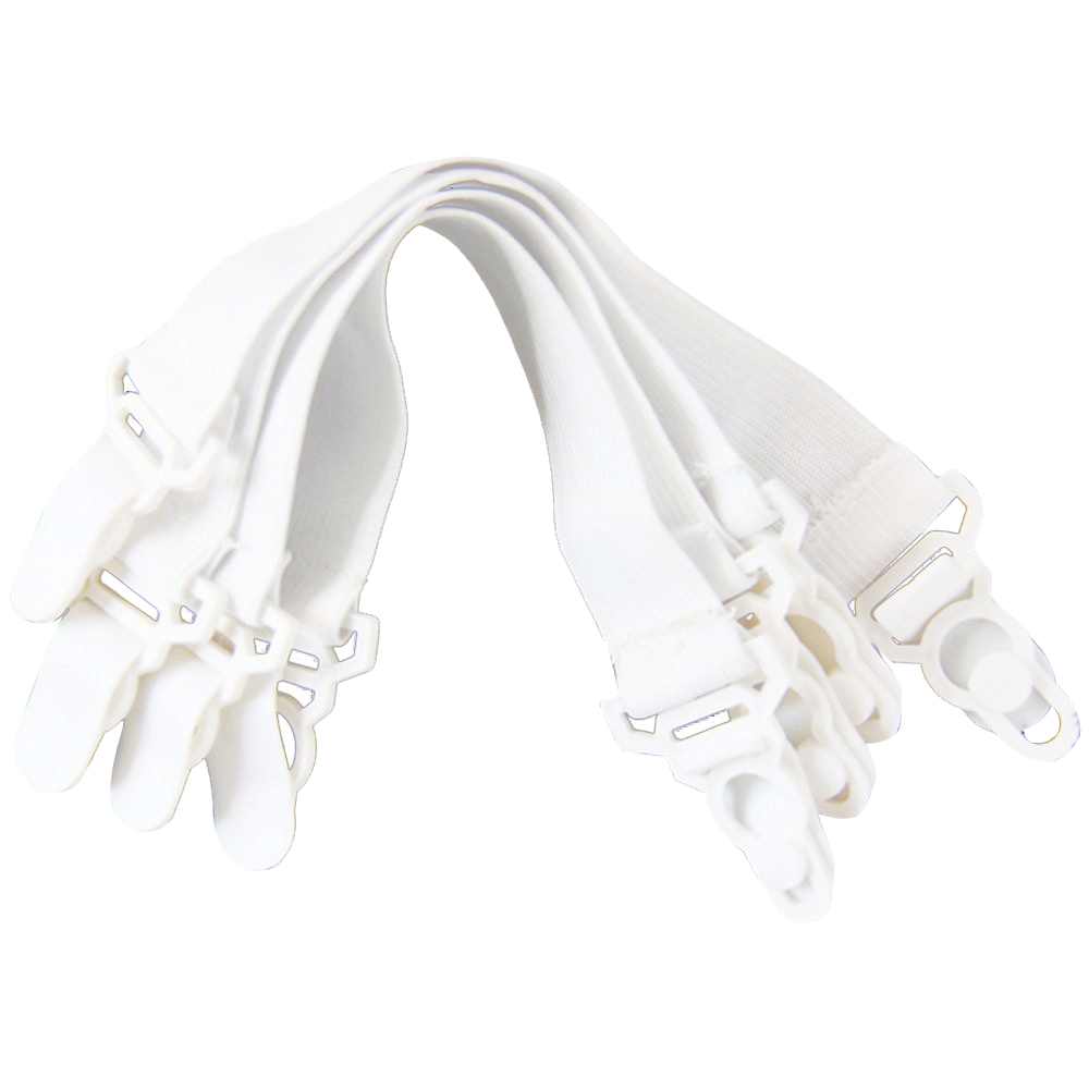 Set of 4 Elastic bedspread bed sheet bedspreads stretchers spanner