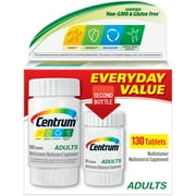 Centrum Adult Multivitamins Multivitamin/Multimineral Supplement, 100+30 Ct