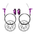thumbnail image 2 of DYNWAVECA Mountain Bike Hydraulic Disc Brake Set,Disc Brakes Caliper with Levers Repair Riding Garage Bicycles Maintenance Line Pulling Violet, 2 of 9