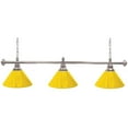 thumbnail image 1 of Trademark PB603S-YEL Custom 3 Shade Billiard Lamp, Yellow & Silver, 1 of 1