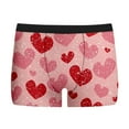 thumbnail image 4 of Gunia Men's Underwear Briefs Heart Print Valentine's Day Shorts High Elasticity Stylish For Everyday Wear Funny Soft S-Xxxl, 4 of 5