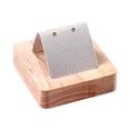 thumbnail image 2 of Soporte para pendientes con base de madera y orificio. Organizador de pendientes para orejas. Sostenga 1 par, 2 of 8