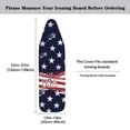 thumbnail image 5 of HELLHERO Easy Installation 15x54 Ironing Board Cover and Pad - Elastic Edge, Applicable Standard Size Iron Board Cover, Stain Resistant, Setup for Effortless Ironing Experience, Stars and stripes, 5 of 5